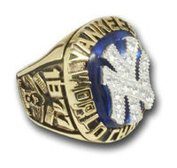 1977 MLB Championship Rings New York Yankees World Series Ring