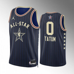 2024 All-Star #0 Jayson Tatum Stitched Navy Basketball Jersey