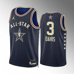 2024 All-Star #3 Anthony Davis Stitched Navy Basketball Jersey