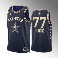 2024 All-Star #77 Luka Don?i? Stitched Navy Basketball Jersey