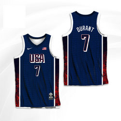 2024 Team USA #7 Kevin Durant Navy Basketball Jerseys