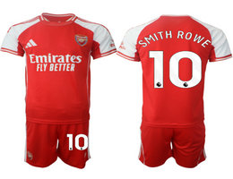 2025-26 Arsenal #10 SMITH ROWE With Red shorts home Soccer Club Jerseys