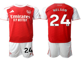 2025-26 Arsenal #24 NELSON home Soccer Club Jerseys