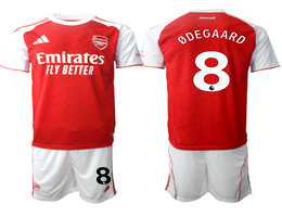 2025-26 Arsenal #8 QDEGAARD home Soccer Club Jerseys