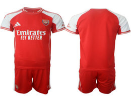 2025-26 Arsenal Blank With Red shorts home Soccer Club Jerseys