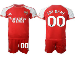 2025-26 Arsenal Custom Any Name With Red shorts home Soccer Club Jerseys