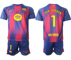 2025-26 Barcelona #1 TER STEGEN home Soccer Club Jersey