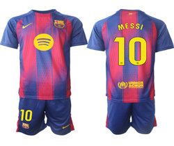 2025-26 Barcelona #10 MESSI home Soccer Club Jersey