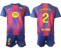 2025-26 Barcelona #2 CUBARSI home Soccer Club Jersey
