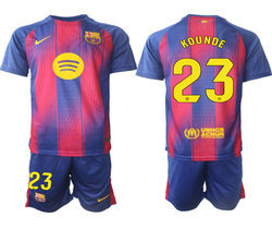 2025-26 Barcelona #23 KOUNDE home Soccer Club Jersey