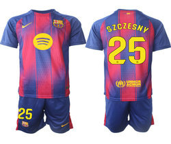 2025-26 Barcelona #25 SZCZESNY home Soccer Club Jersey
