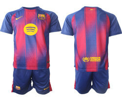 2025-26 Barcelona Blank home Soccer Club Jersey