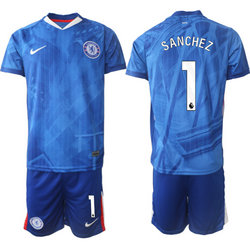 2025-26 Chelsea #1 SANCHEZ Home Soccer Club Jersey