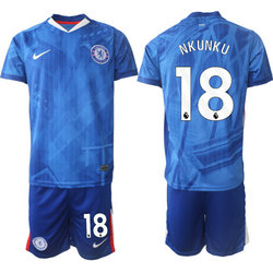 2025-26 Chelsea #18 NKUNKU Home Soccer Club Jersey