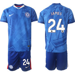2025-26 Chelsea #24 JAMES Home Soccer Club Jersey