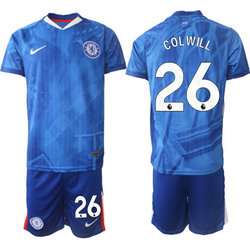 2025-26 Chelsea #26 COLWILL Home Soccer Club Jersey