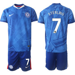 2025-26 Chelsea #7 STERLING Home Soccer Club Jersey