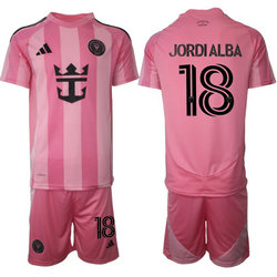 2025-26 Inter Miami CF #18 JORDIALBA Home Soccer Club Jersey