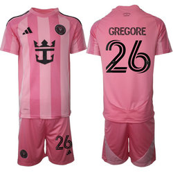 2025-26 Inter Miami CF #26 GREGORE Home Soccer Club Jersey