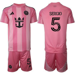 2025-26 Inter Miami CF #5 SERGIO Home Soccer Club Jersey