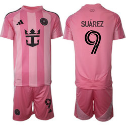 2025-26 Inter Miami CF #9 SUAREZ Home Soccer Club Jersey