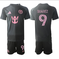 2025-26 Inter Miami CF #9 SUAREZ away Soccer Club Jersey
