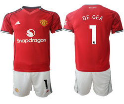 2025-26 Manchester United #1 DE GEA Home Soccer Club Jersey