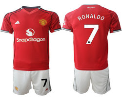 2025-26 Manchester United #7 RONALDO Home Soccer Club Jersey