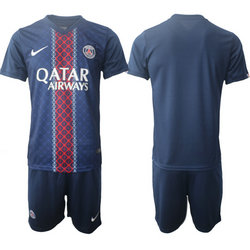 2025-26 Paris Saint-Germain Blank Black Home Soccer Club Jersey