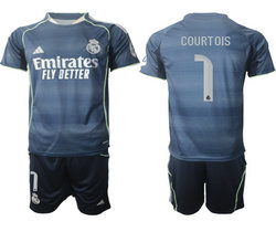 2025-26 Real Madrid #1 COURTOIS Away Soccer Club Jersey