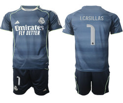 2025-26 Real Madrid #1 I.CASILLAS Away Soccer Club Jersey