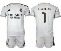2025-26 Real Madrid #1 I.CASILLAS home Soccer Club Jersey