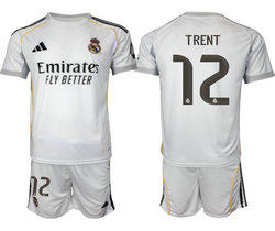 2025-26 Real Madrid #12 TRENT home Soccer Club Jersey