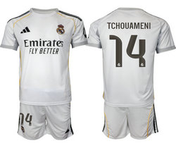 2025-26 Real Madrid #14 TCHOUAMENI home Soccer Club Jersey
