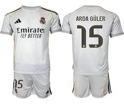 2025-26 Real Madrid #15 ARDA GULER home Soccer Club Jersey