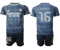 2025-26 Real Madrid #16 ENDRICK Away Soccer Club Jersey