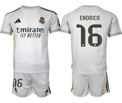 2025-26 Real Madrid #16 ENDRICK home Soccer Club Jersey