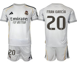 2025-26 Real Madrid #20 FRAN GARCIA home Soccer Club Jersey