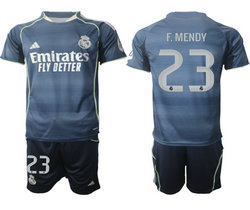 2025-26 Real Madrid #23 F.MENDY Away Soccer Club Jersey