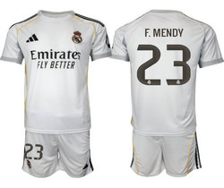 2025-26 Real Madrid #23 F.MENDY home Soccer Club Jersey