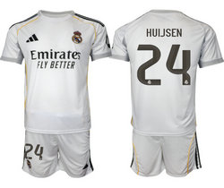 2025-26 Real Madrid #24 HUIJSEN home Soccer Club Jersey