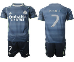 2025-26 Real Madrid #7 RONALDO Away Soccer Club Jersey