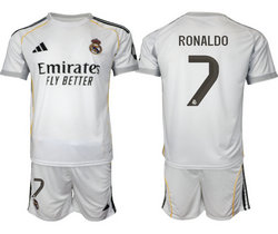 2025-26 Real Madrid #7 RONALDO home Soccer Club Jersey