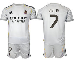 2025-26 Real Madrid #7 VINI JR. home Soccer Club Jersey