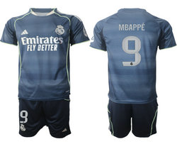 2025-26 Real Madrid #9 MBAPPE Away Soccer Club Jersey