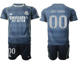 2025-26 Real Madrid any name Away Soccer Club Jersey
