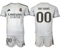 2025-26 Real Madrid any name home Soccer Club Jersey