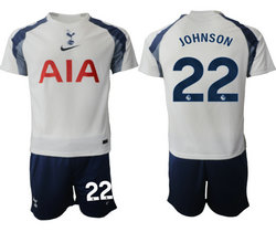 2025-26 Tottenham Hotspur #22 JOHNSON Home Soccer Club Jersey