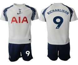 2025-26 Tottenham Hotspur #9 RICHARLISONi Home Soccer Club Jersey