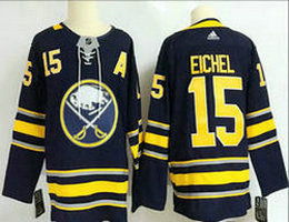 Adidas Buffalo Sabres #15 Jack Eichel Navy Blue With A patch Authentic Stitched NHL Jersey